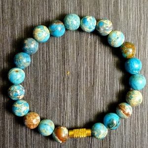 Blue imperial Jasper Handmade Natural Gemstone